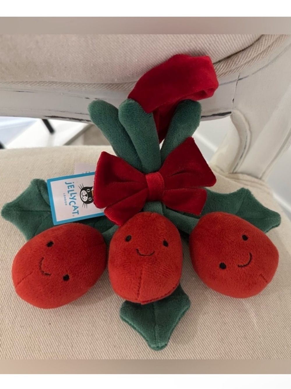 Retired Jellycat NWT Amuseable Red Holly 2023 Collection Rare